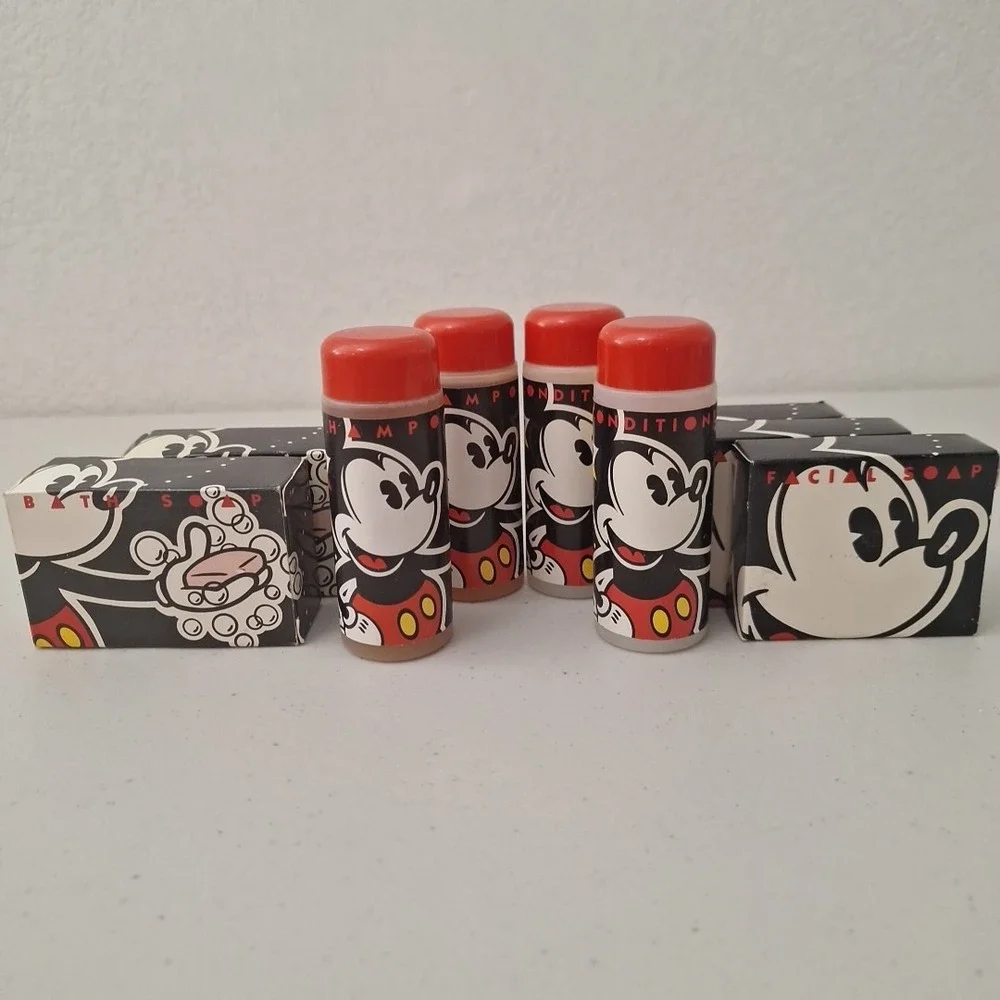 Disney Resort 2 Shampoo 2 Conditioner 2 Soap Bars 3 Facial Soap VINTAGE NEW (9)
